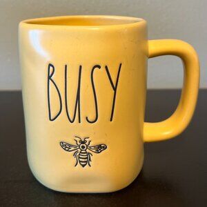 Rae Dunn BUSY BEE ~ Artisan Collection by Magenta ~ Yellow Bumblebee Bee Mug